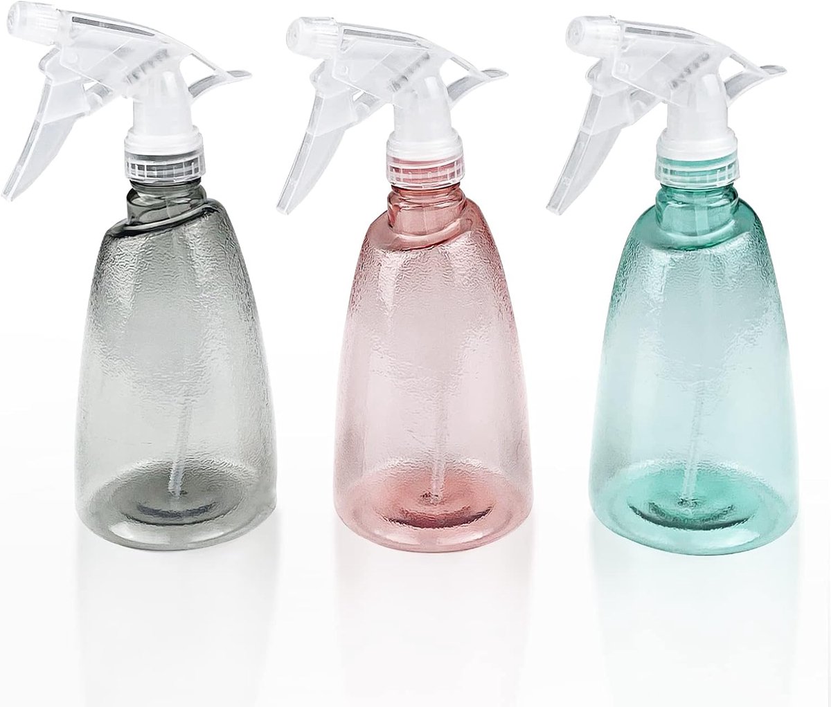 Plantenspuit 3 stuks - 500 ml navulbare spuitflessen - transparante kunststof sproeier - professionele waterspuitfles voor bloemen haren reiniging