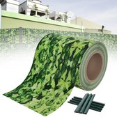 PVC Privacyband Tuinscherm – Duurzaam, UV-bestendig & Weerbestendig – 70m – Kleine bladeren