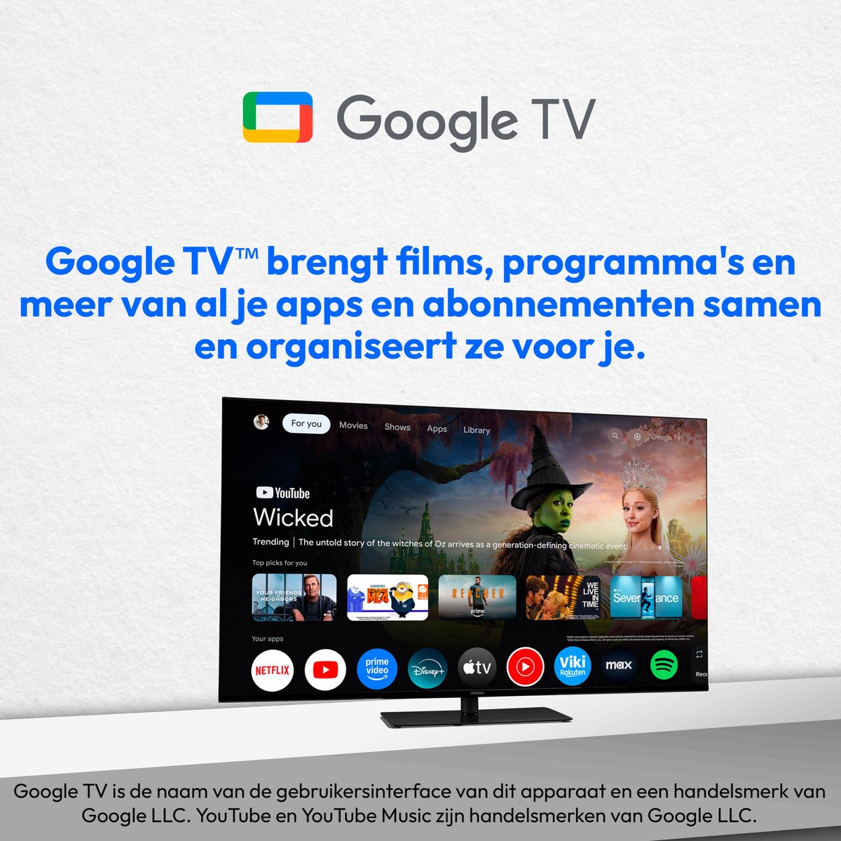 Medion 50" 4K Smart TV met Google TV en Dolby Vision HDR - afbeelding 3