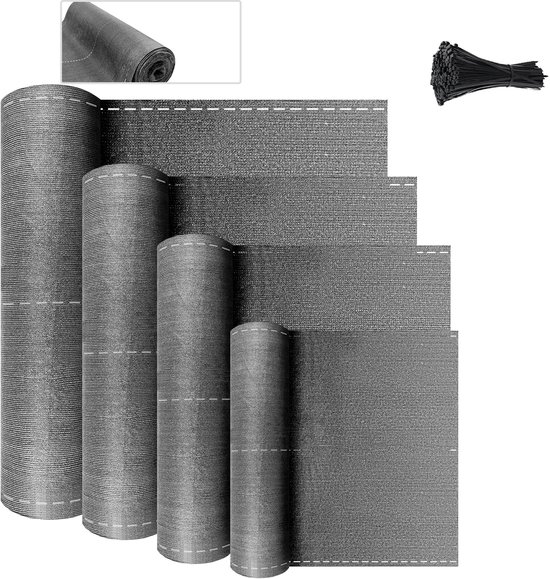 HDPE driehoek rechthoekig zonwering zeil balkon tuin 2,5 x 2