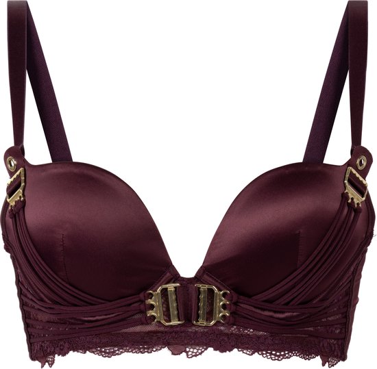 Hunkemöller Dames Lingerie Voorgevormde longline beugel bh Avela - Rood - maat C75