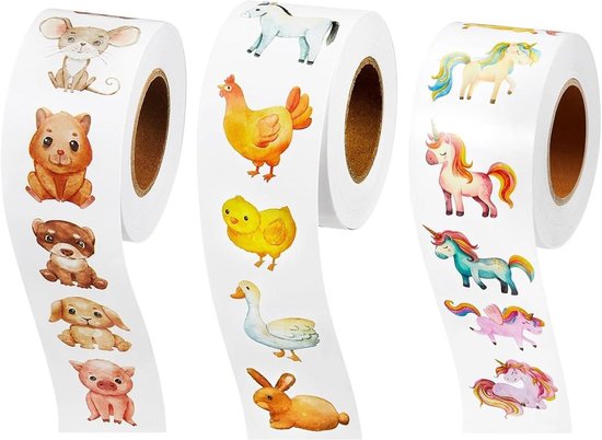 Beloningsstickers dieren om te knuffelen