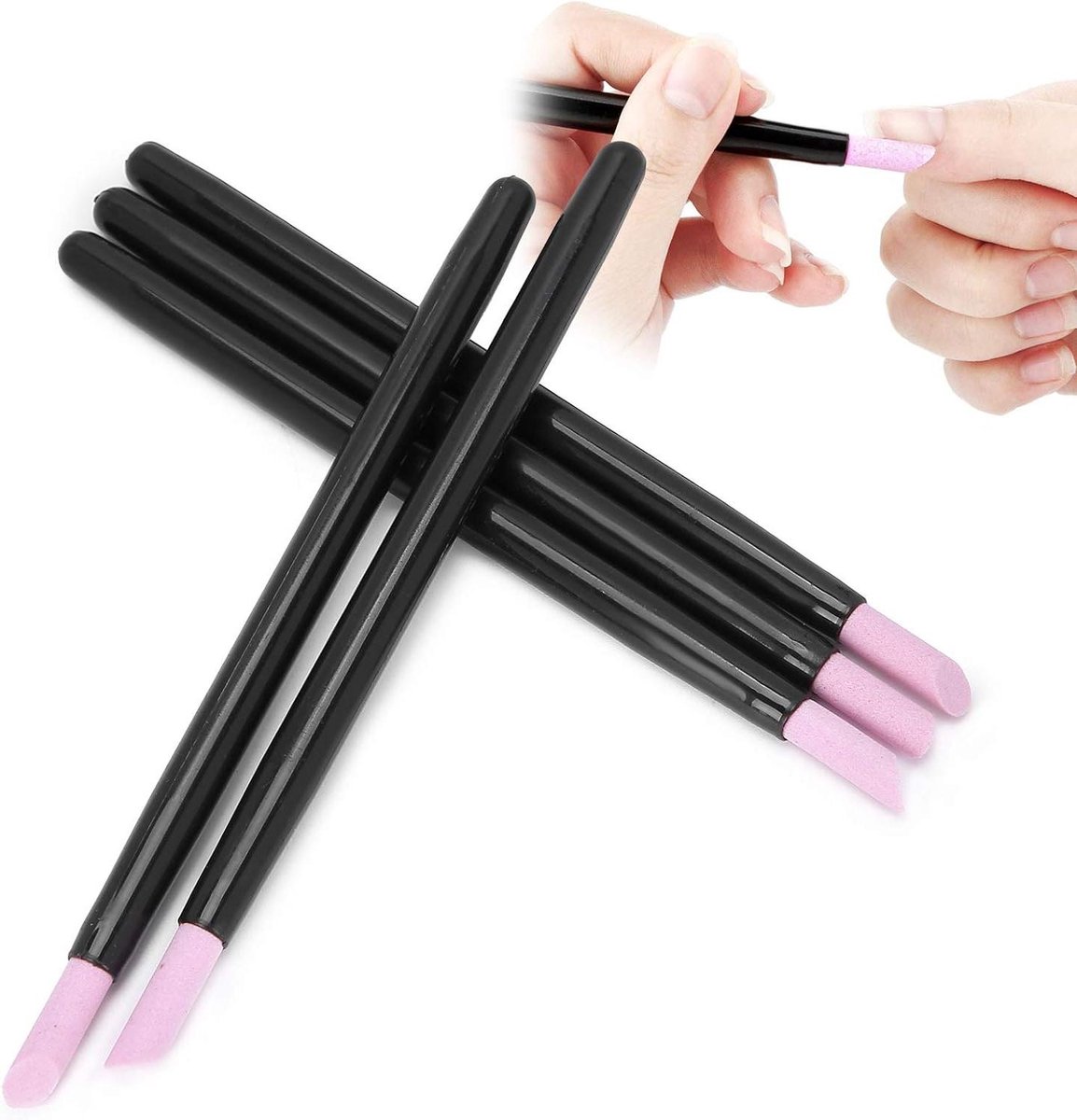 Herbruikbare Duurzame Cuticle Pusher en Puimsteen Nagelvijl voor Dode Huid Reparatie - Schoonheidssalon en Peeling.