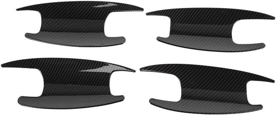 Foto: Akozon komhouder trim 4 st koolstofvezel outdoor stijl deurklink kom cover trim voor e klasse w213 w205 x253 2017 2019
