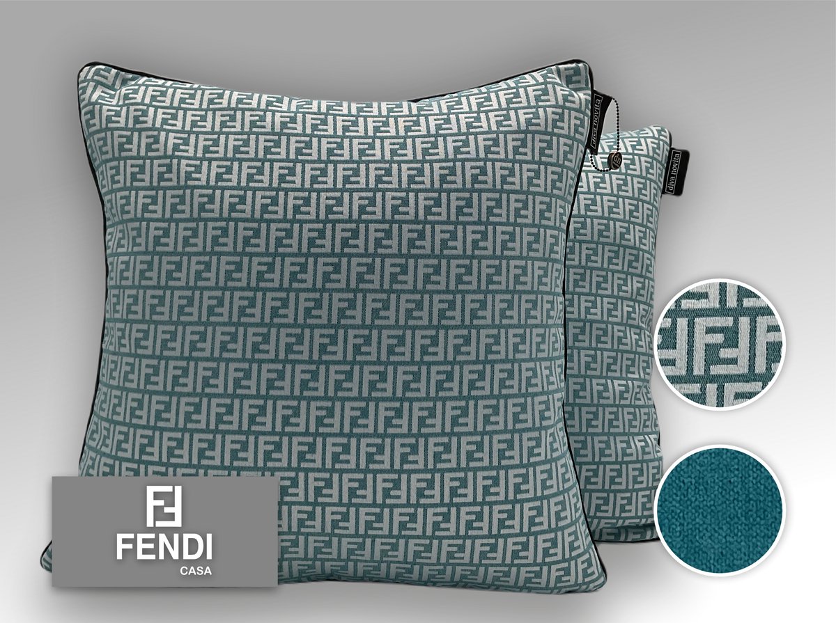 Fendi - Kwaliteits sierkussen gemaakt van originele Fendi Casa stof