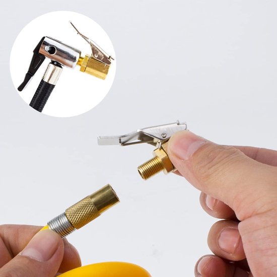 3 stuks banden Air Chuck messing autoventiel hendel - bandenventiel luchtpomp clip - ventiel aansluiting autoventiel adapter voor auto fiets motorfiets bandenpomp (3 modellen) — afbeelding 3