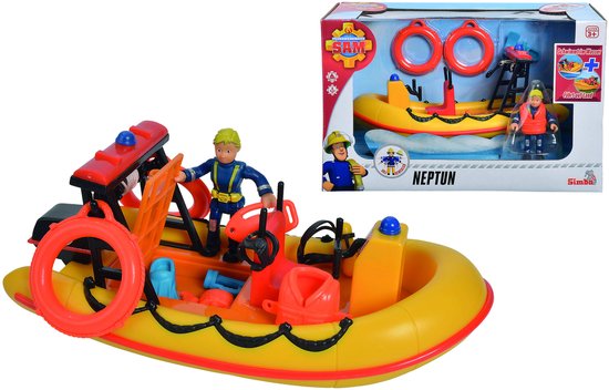 Simba – Fireman Sam Mercury-Quad, With Sam Figure And Accessories, For Children From 3 Years : Simba