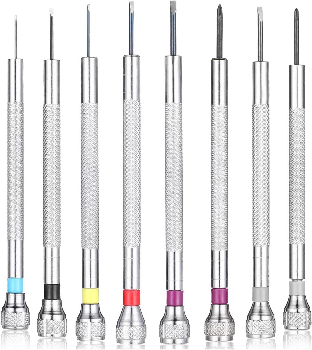 JGS Premium - Horlogemakerset 8 stuks voor horloges en brilreparatie