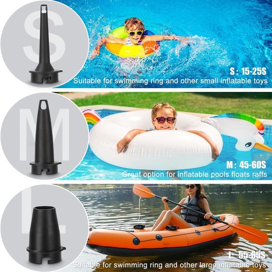 FLEXTAILGEAR Electric Air Pump MP2Plus Mini Air Pump with Rechargeable Battery and Camping Lantern for Sleeping Mats, Air Mattresses, Pool Floats, Inflatable Toy Orange