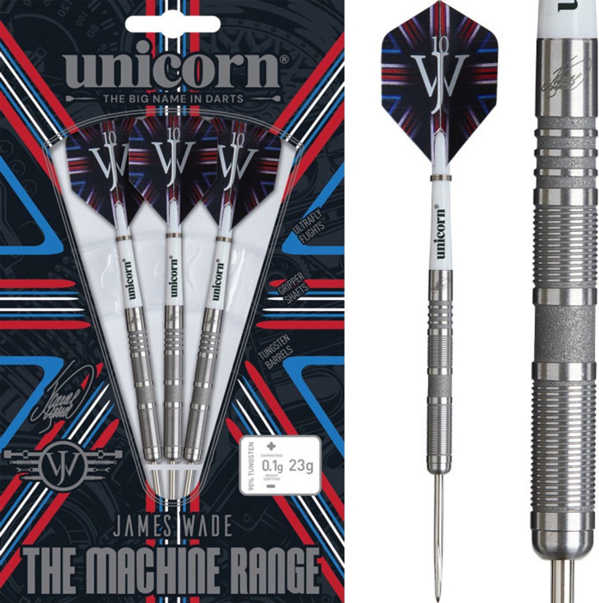 Unicorn James Wade The Machine 04 90% - Dartpijle 25 Gram