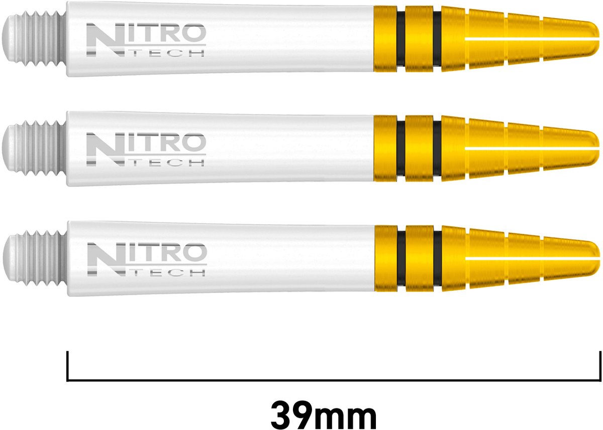 Red Dragon Nitrotech White/Gold - Dart Shafts