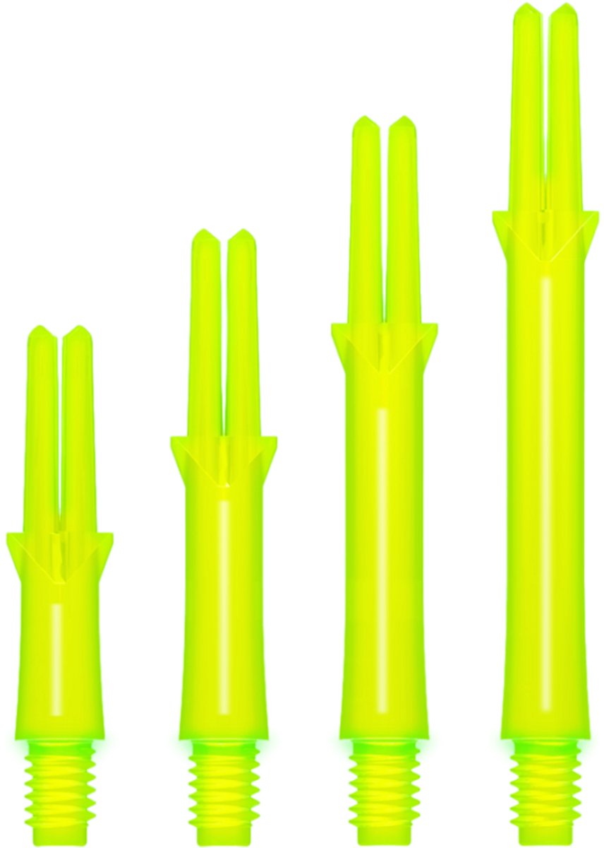 L-Style L-Shaft Locked Straight Neon Yellow - Dart Shafts Short 190