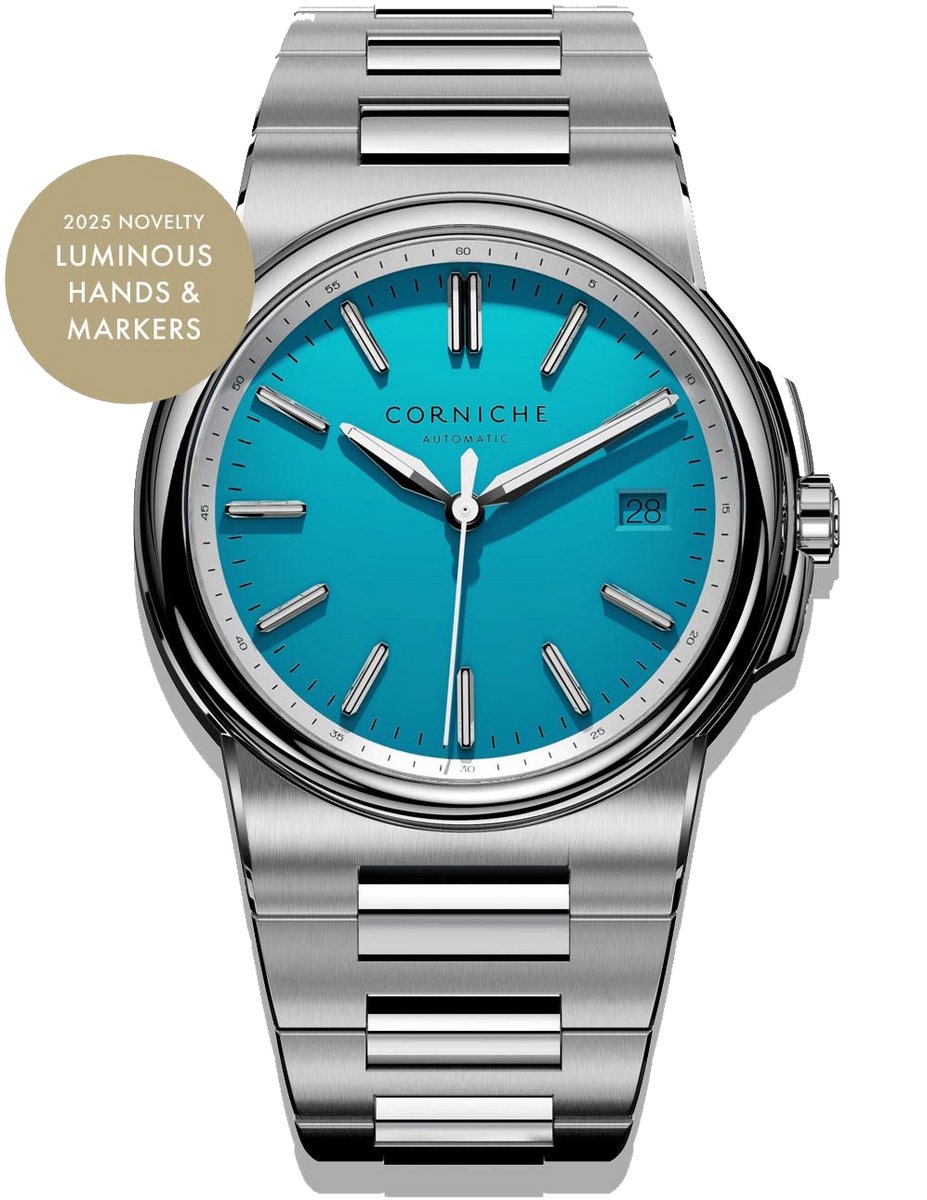 Corniche La Grande Automatic Heren Horloge - Bleu Azur