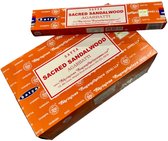 Sacred Sandalwood wierook 15 grams Satya - doos van 12 st.
