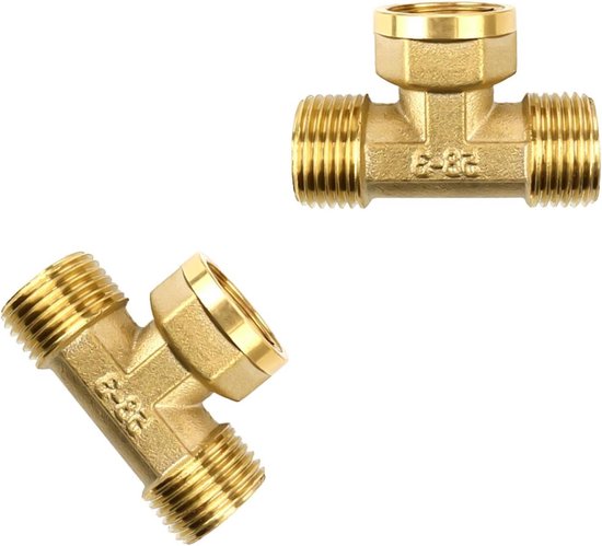 Bonfix Messing T-stuk 1/2x1/2x1/2 | Dunnink Zwolle