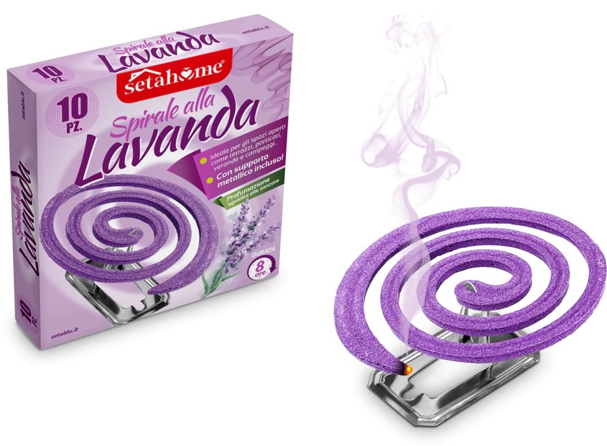Lavendel - spiraal - wierook - anti muggen - muggen wierook - doos 10 stuks