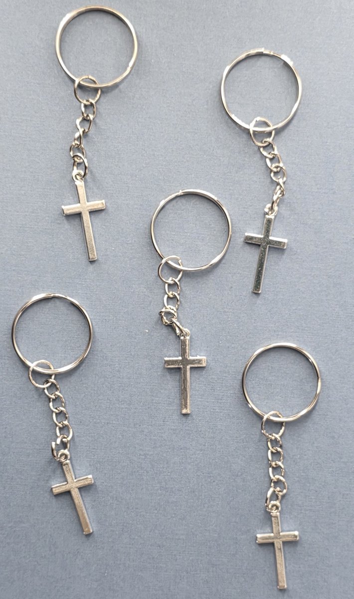 Christelijke Cadeaus | Sleutelhanger houten kruisje