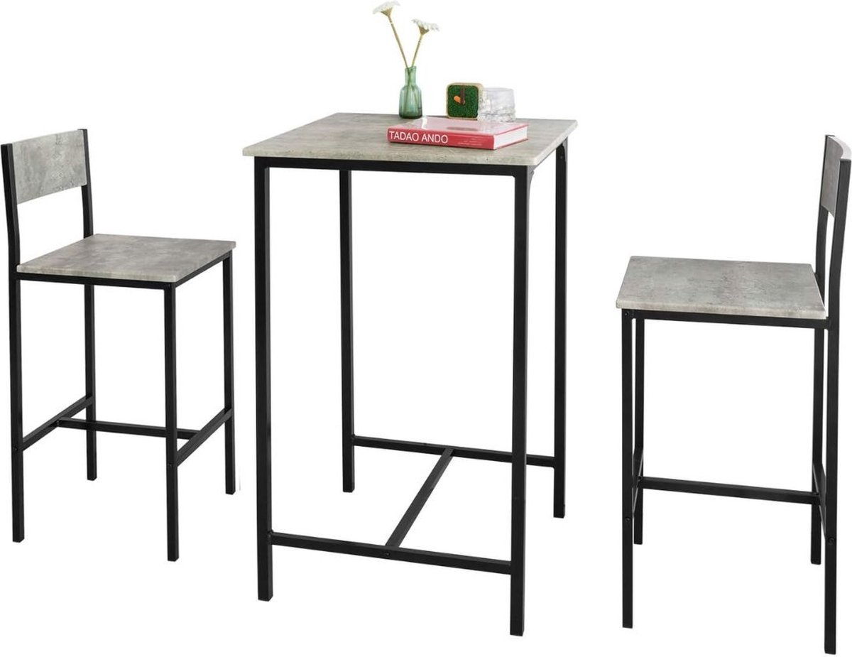 Thuys – Bartafel Met Barstoelen – Keuken – Buiten – Inclusief 2 Stoelen