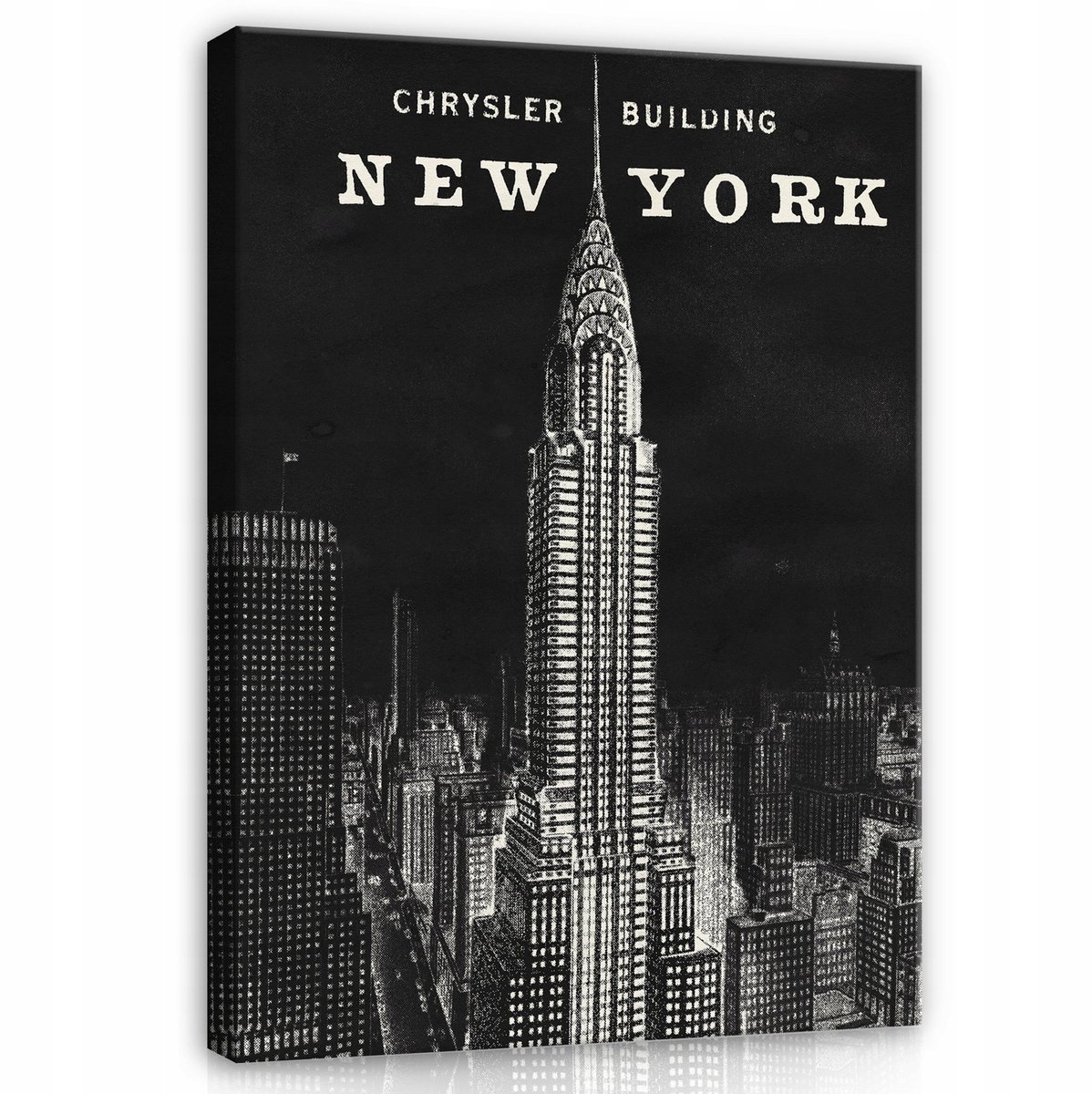 WALLARENA Canvas schilderij - 100x70 cm - Zwart New York voor de woonkamer en slaapkamer multikleurig