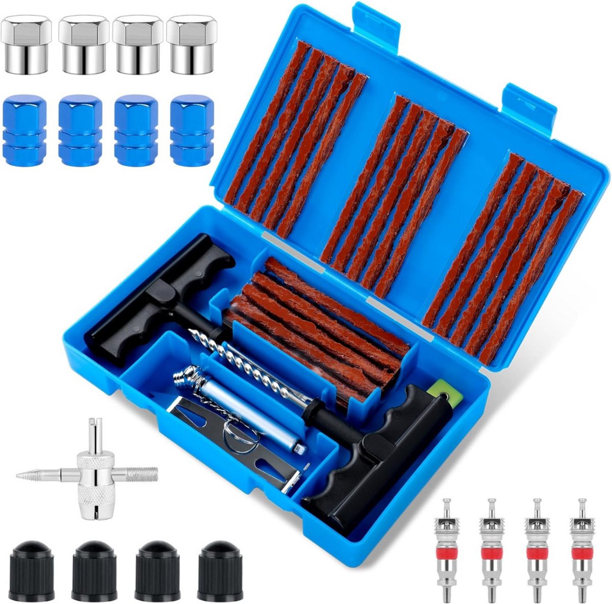 Proppenset - Autobanden Reparatie Set - Autobanden Pomp