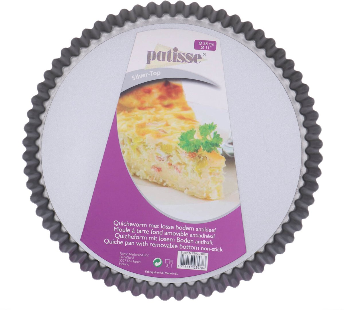Patisse Quichevorm met losse bodem 28cm