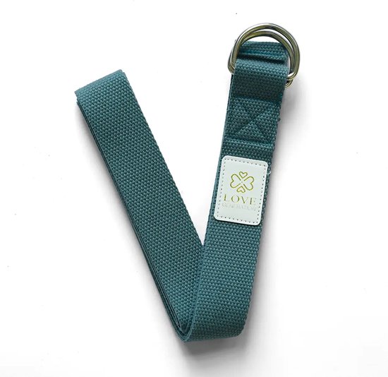 Katoenen Yoga Riem - Blauw - 250 cm van Pure2Improve — afbeelding 2