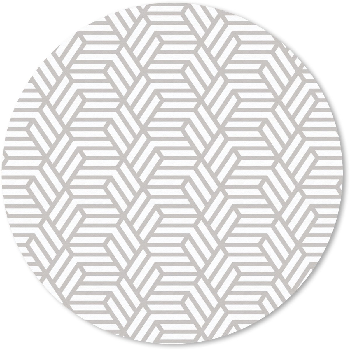 Muismat rond 50x50 cm - Mousepad Grafisch - Patroon - Modern - Opvallend - Ronde muismatten
