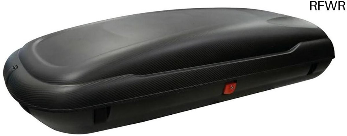 RFWR® Dakkoffer 400L voor voertuigen - Aerodynamisch en weerbestendig carbon zwart