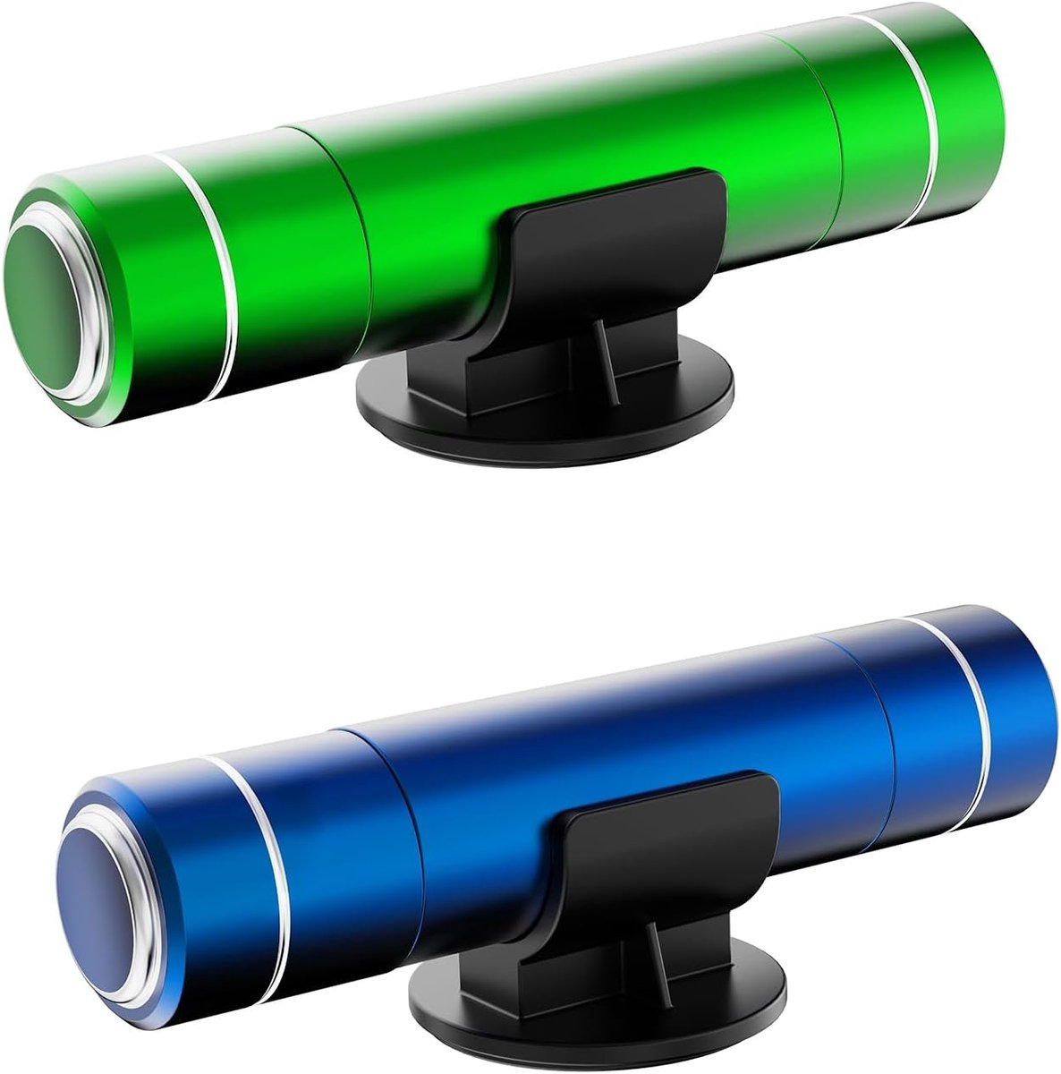Raambreker - 2-pack autoveiligheidshamer noodhulpmiddel - Auto-ruitenbreker van één seconde - Gordelsnijder - Autoglasbreker - Levensreddend noodhulpmiddel - Blauw + Groen