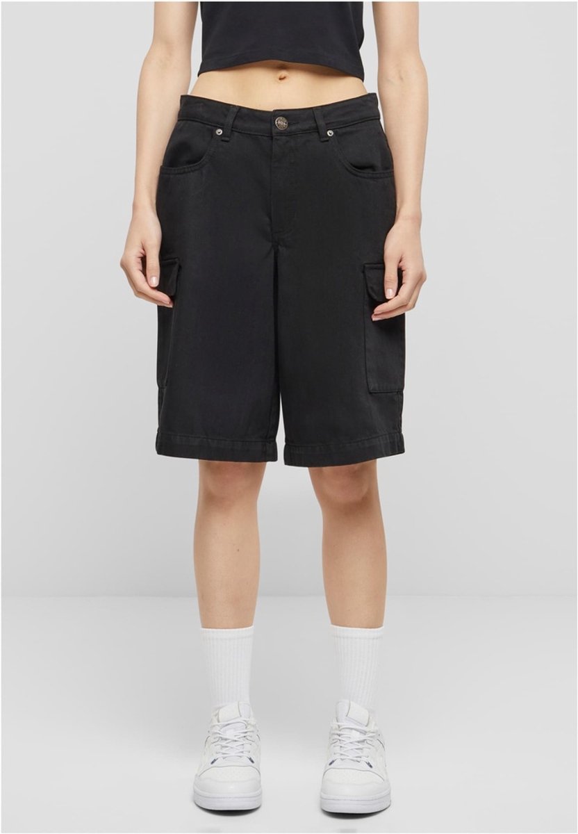 Urban Classics Cotton Bermuda Cargo Korte broek Taille 30 inch Zwart