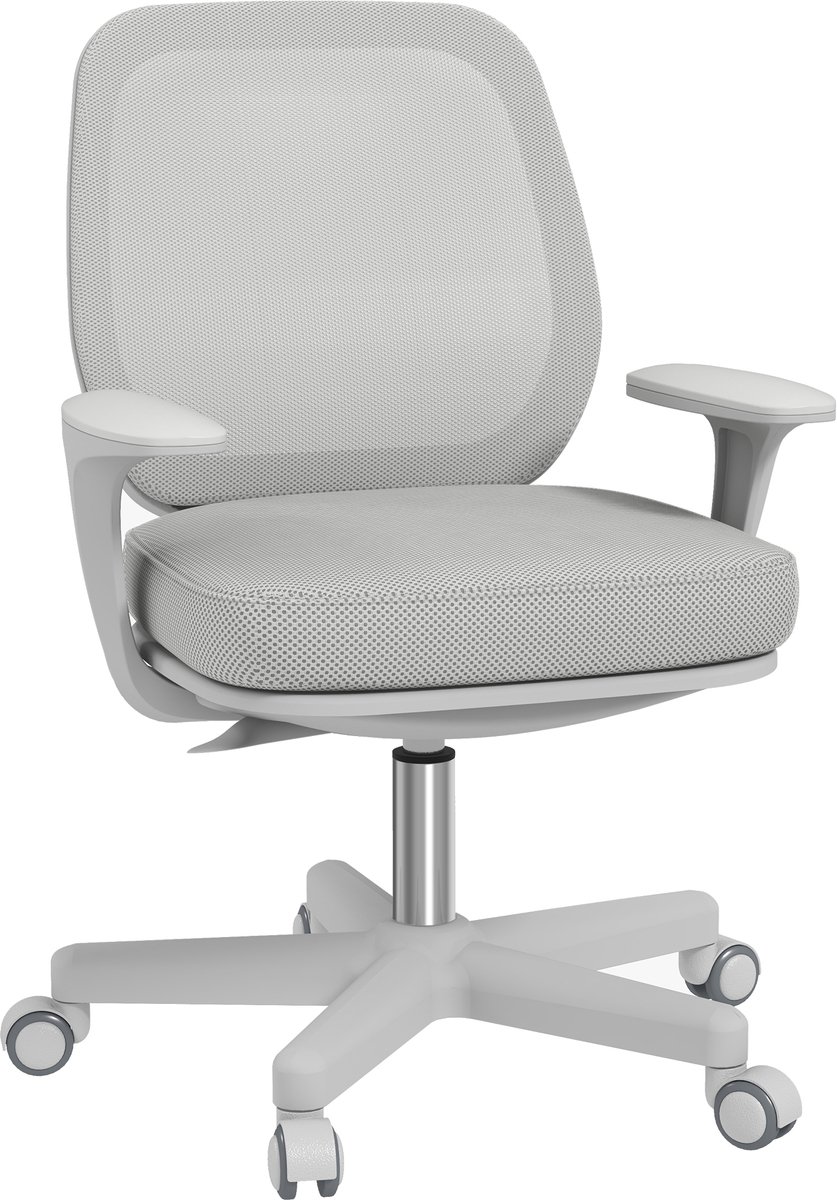 Vinsetto-Bureaustoel-Mesh-55x48x94,5cm-Grijs