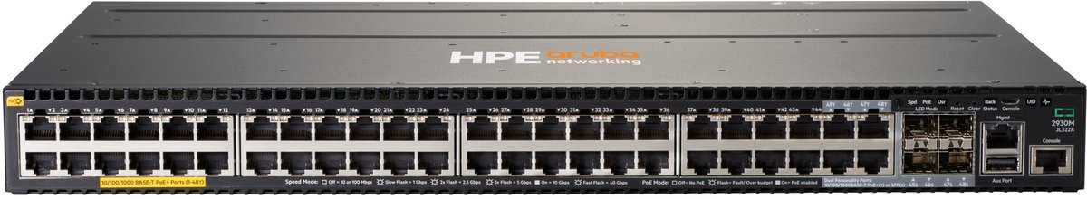 HPE Aruba 2930M 48G POE+ 1-Slot - swit