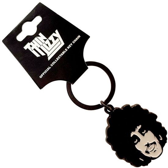 Thin Lizzy - Phil Portrait Sleutelhanger - Zwart