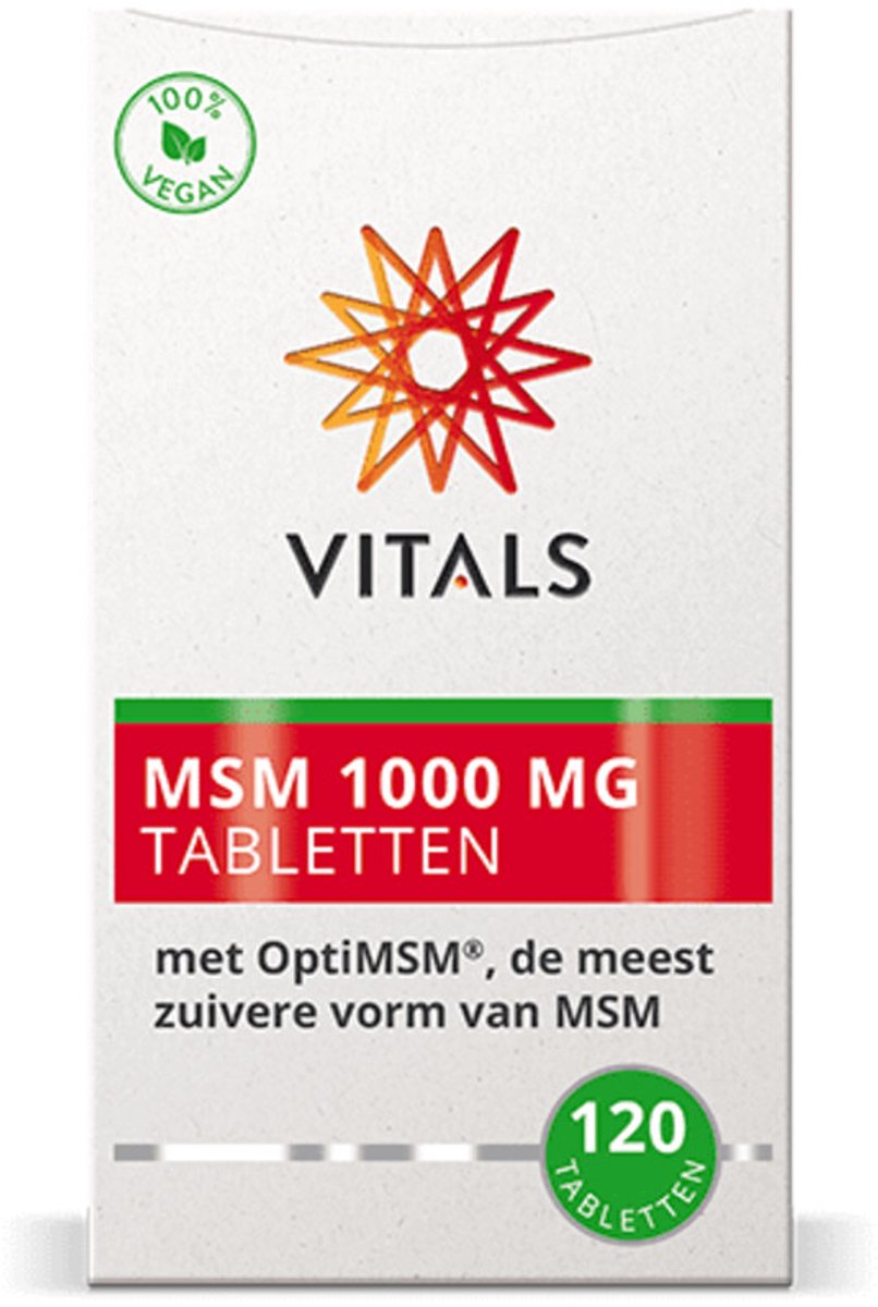 Goedkoopste 2x Vitals Msm 1000mg 120 tabletten