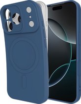 Cazy Hoesje geschikt voor iPhone 17 Pro Hoesje geschikt voor MagSafe - Color Backcover - Blauw