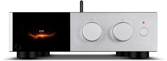 Audiolab D9 Digitaal Analoog Converter + Hoofdtelefoonversterker - ESS ES9038PRO DAC- 32-bit/768kHz - AES3/EBU Ingang - Zilver