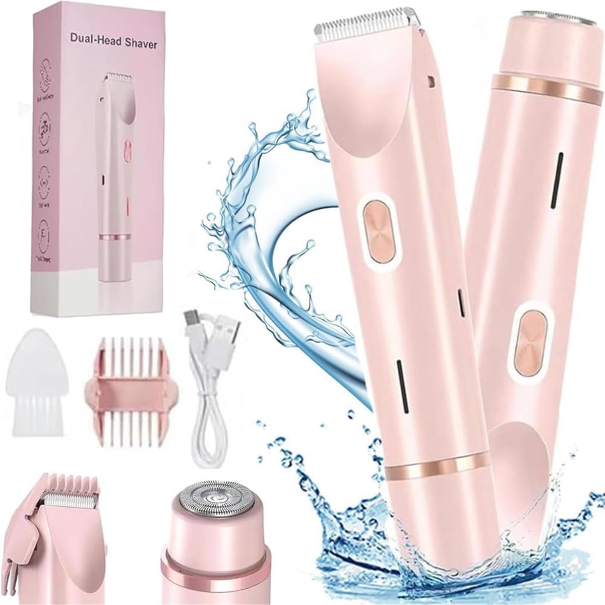 Lexium Ladyshaves voor Vrouwen - Trimmer voor Vrouwen - Scheerapparaat Vrouw - Ontharingsapparaat - Bikinilijn - Oksels - Benen