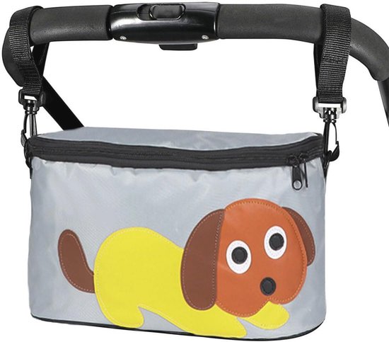Universele Kinderwagen Organizer met Geïsoleerde Bekerhouders