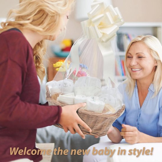 Cadeauset voor Pasgeborenen - Handverpakt met Babyspullen, Slabbetje, Dekbed en Rammelaar - Ideaal Kraamcadeau van Merkloos — afbeelding 5