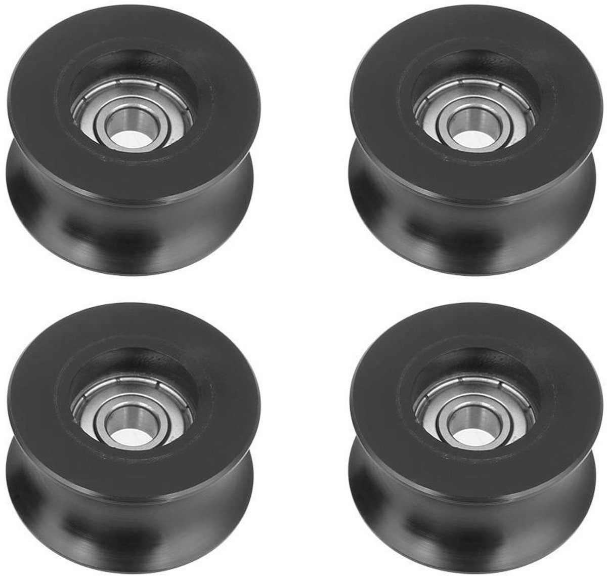Allecto Plus - Voor de Set van 4 U-Groove Puleggiawielen voor 0840UU-groefgeleiding, 8x40x20.7mm