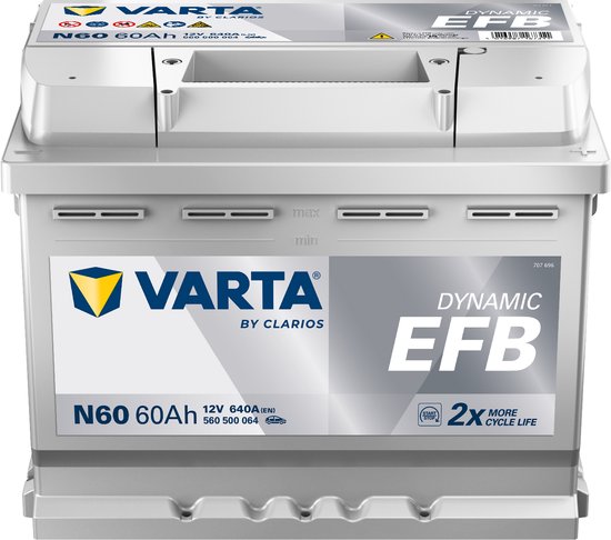 Varta N60 Blue Dynamic 12V 60Ah EFB 560500064D842