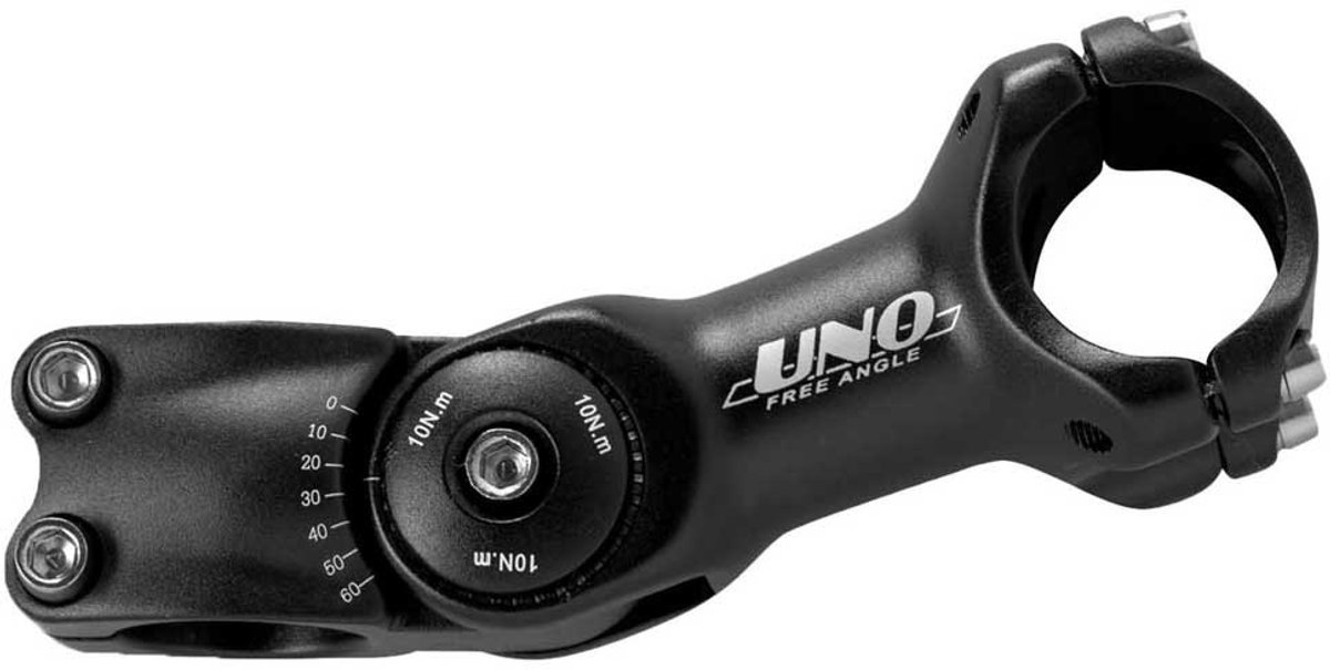 Uno Verstelbare Steel 31.8 Mm Zwart 120 mm / ±60º