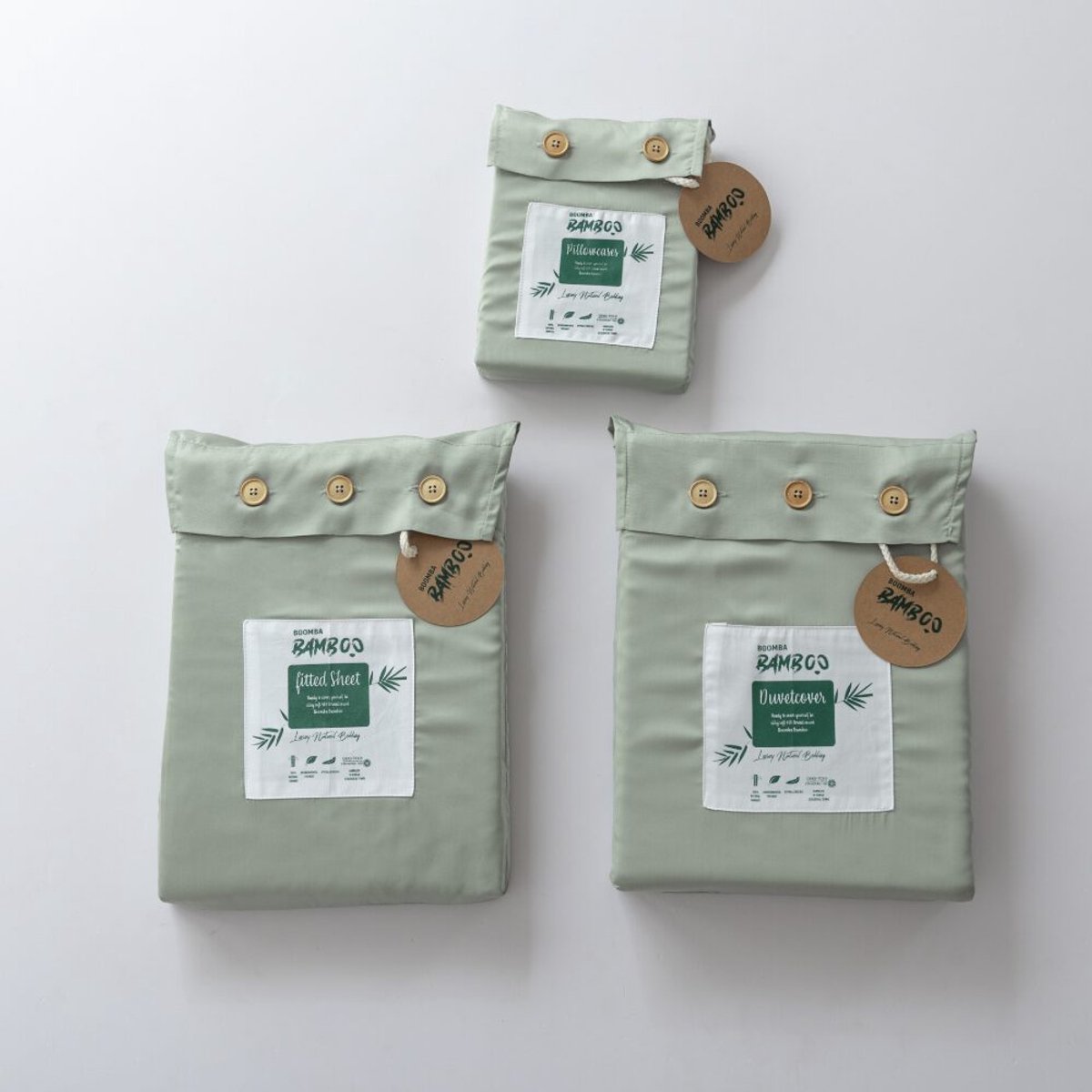 Tweepersoons beddengoedset XXL - Sage Green