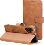 Case2go - Telefoonhoesje geschikt voor Samsung Galaxy A32 5G - Wallet Book Case - Met Magnetische Sluiting - Bruin