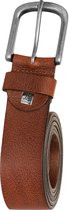 Casual leren heren riem - cognac