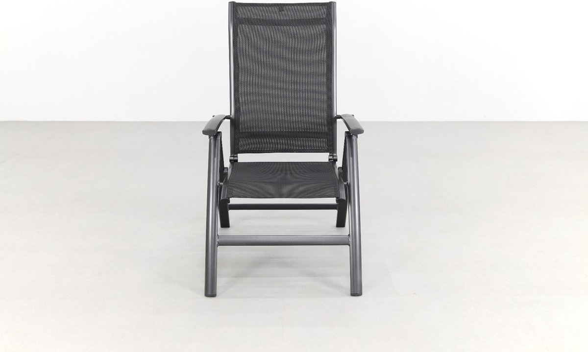 Kettler Legato Curve XL - chaise de jardin hauteur d'assise élevée