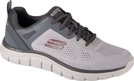 Skechers Track-Broader 232698-GYCC, Mannen, Grijs, Sneakers,Sportschoenen, maat: 48,5