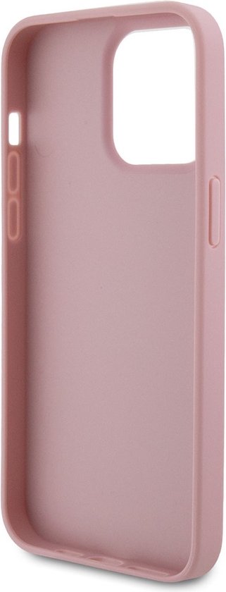 Guess 4G Stamped Back Case - Geschikt voor Apple iPhone 15 Pro (6.1") - Roze