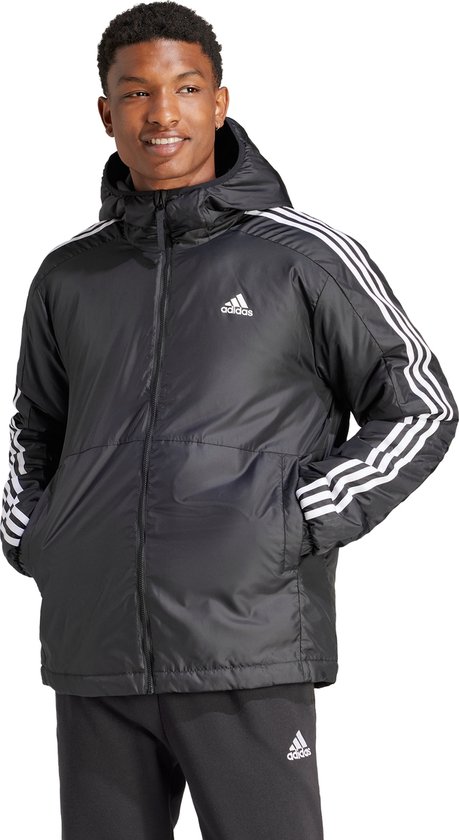 adidas Sportswear Essentials 3-Stripes Insulated Capuchonjack - Heren - Zwart- L