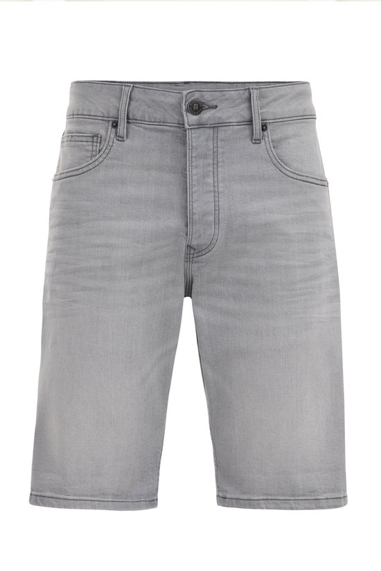 WE Fashion Heren regular fit denimshort met stretch